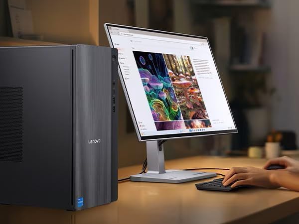 Lenovo IdeaCentre Next Gen AI Tower Business Desktop Computer, 20-Core Intel Ultra 7 265K, 32GB DDR5, 1TB SSD, HDMI + VGA, Wi-Fi, RJ-45, USB-C, Wired Keyboard & Mouse, Windows 11 - Image 7