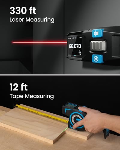 ACEGMET DTX10 & DT30 3-in-1 Digital Laser Tape Measure Bundle, 330Ft & 130Ft - Image 6