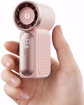 Gaiatop Portable Handheld Mini Fan, 6 Speeds 16900 RPM High Velocity Personal Fan with LED Display, USB Rechargeable, Mini Fan with Lanyard for Makeup, Travel, Outdoor Fan for Women Girl Gift, Pink by GAIATOP