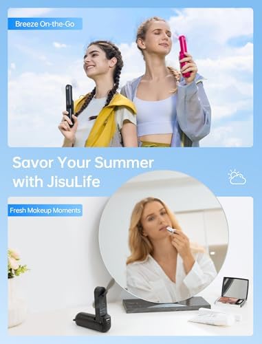 JISULIFE 3 IN 1 Portable Fan with Power Bank & Flashlight Featured - Image 6