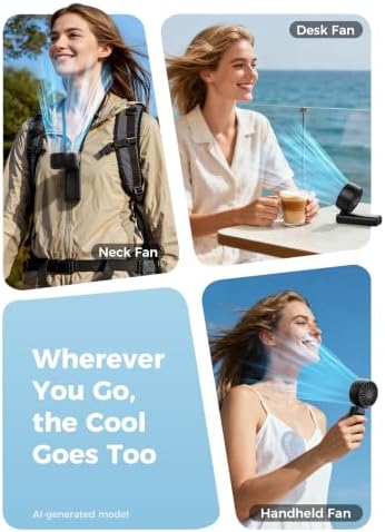 Aecooly Mighty Portable Handheld Fan | 20H Max Cooling | 3 Flexible Modes - Image 5