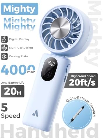 Aecooly Mighty Portable Handheld Fan with Cooling Plate | 20H Max Cooling - Image 2