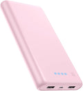 Portable Charger Power Bank 26800mah,Ultra-High Capacity Safer External Cell Phone Battery Pack,2 USB Output High Speed Charging Power bank Compatible with iPhone 17/16/15/14/13 Samsung Android-Pink by RGVOTA
