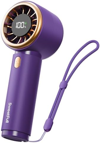SWEETFULL Portable Handheld Fan, Mini Rechargeable Personal Hand Fan by SWEETFULL
