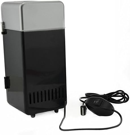 ThreeH Mini USB Fridge Drink Cans Cooler/Warmer Refrigerator | Beverage Drink Cans, For Laptop PC Computer, Red USB Powered - Image 6