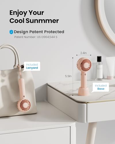 Gaiatop Mini Portable Fan, Small Personal Handheld Fan,Rechargeable - Image 2