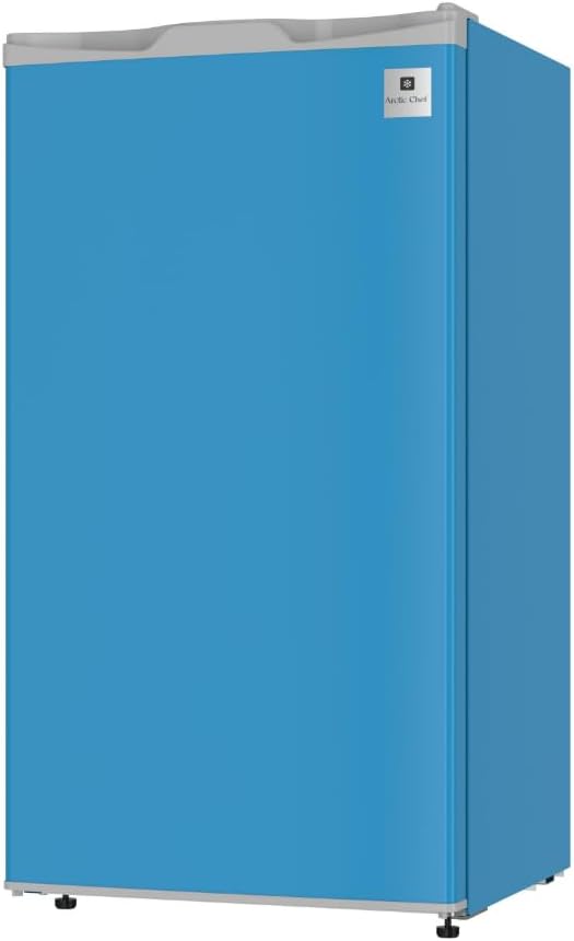 ARCTIC CHEF Mini Refrigerator-Freezer Compartment-Adjustable Thermostat Control-Reversible Doors-Ideal for Dorm, Office, RV, Garage, Apartment-BLUE, 3.2 CU.FT - Image 6