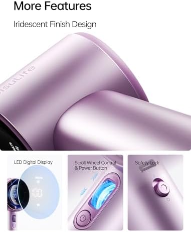 JISULIFE Handheld Fan Pro1S - Next-Gen Airflow: Up to 40H Runtime - Image 4
