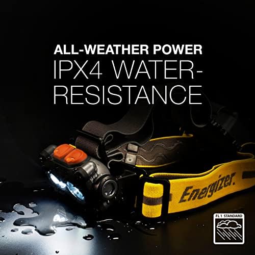 Energizer HARD CASE LED Headlamp Flashlight, High Lumens, IPX4 Water Resistant, Impact Resistant, For Camping, Hiking, Construction, Emergency Light, Batteries Included - Image 3