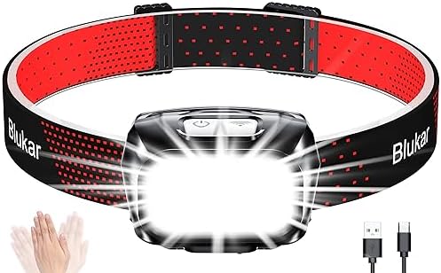 Blukar LED Headlamp Rechargeable, 2000L Super Bright Headlight Flashlight by Blukar