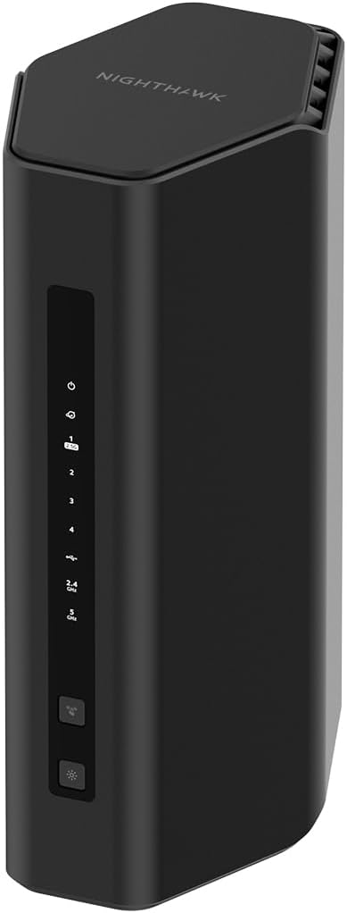 NETGEAR Nighthawk Dual-Band WiFi 7 Router – Security Features, BE6500 Wireless by Amazon+Renewed