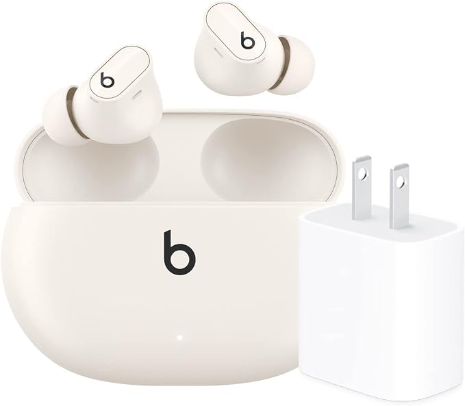 Beats Studio Buds + with Apple 20W USB-C Power Adapter - Ivory by Beats
