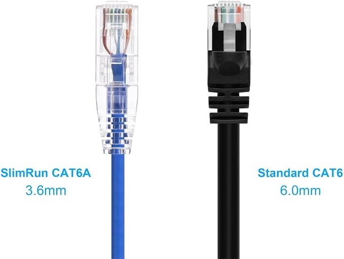 Monoprice Cat6 10ft Blue Component Level Patch Cable UTP 28AWG 550MHz Pure Bare - Image 2