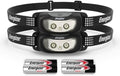 Energizer Universal LED Headlamp (2-Pack), Bright Head Lamp for Outdoors, Camping and Emergency Light, IPX4 Water Resistant (Batteries Included) by Energizer