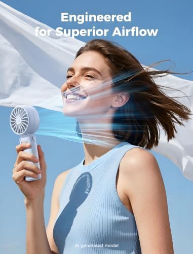 Aecooly Mighty Portable Handheld Fan | 26H Max Cooling | 3 Flexible Modes - Image 3