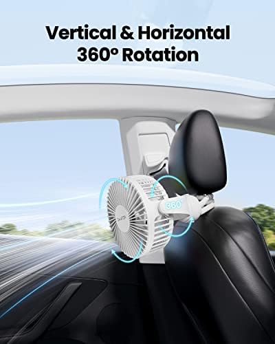 Gaiatop Mini Portable Stroller Fan, Small Clip on Fan 3 Speed Rechargeable - Image 6