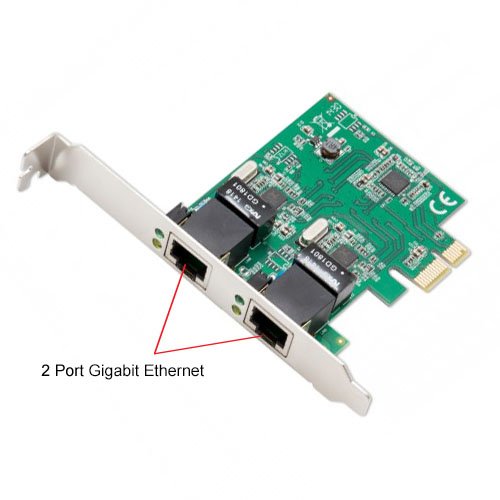 Syba Dual Port Gigabit Ethernet PCI Express 2.1 PCI-E x1 Network Adapter Card - Image 7