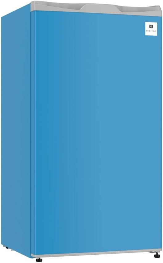 ARCTIC CHEF Mini Refrigerator-Freezer Compartment-Adjustable Thermostat Control-Reversible Doors-Ideal for Dorm, Office, RV, Garage, Apartment-BLUE, 3.2 CU.FT - Image 2
