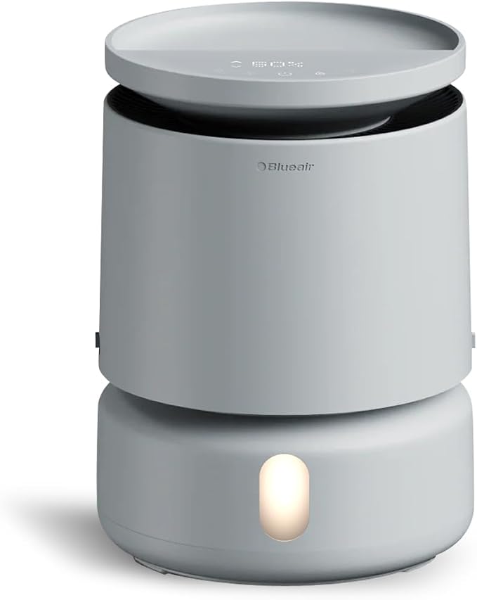 BLUEAIR Room Humidifier - DreamWell - 48Hr Top-Fill Mist-Free InvisibleMist Technology Aroma Stone for Essential Oils and Soothing Mood Lighting - Quiet Operation for Bedroom and Home Use, Grey by BlueairInc