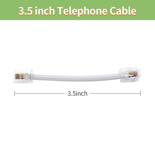 Telephone Cable 2 Way Splitter RJ11 6P4C Phone Line Cord Adapter - Image 7