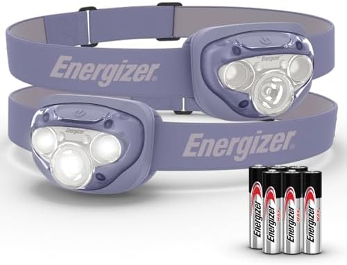 Energizer LED Headlamp PRO (2-Pack), IPX4 Water Resistant Head Light by Energizer