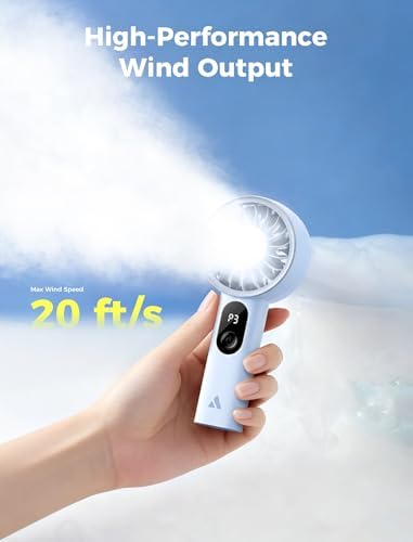 Aecooly Mighty Portable Fan, Powerful Handheld Fan, USB Rechargeable - Image 3