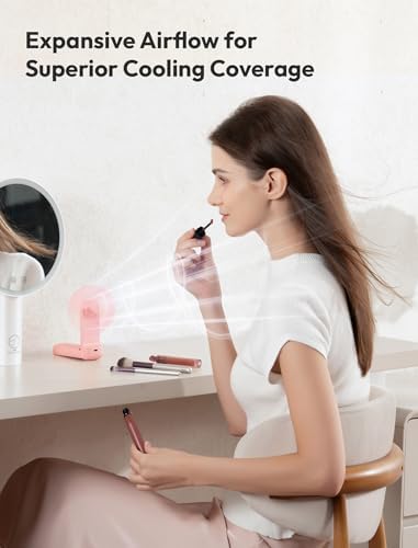 Aecooly Slim Handheld Fan, Thin Portable Fan, USB Rechargeable - Image 5