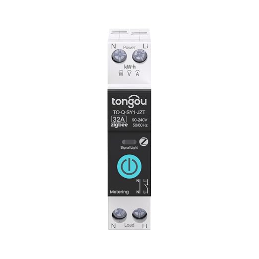 TONGOU ZigBee DIY Smart Switch 32A| DIN Rail Switch| 1P+N 90-240VAC| Real-time by TONGOU-Benefityourlife