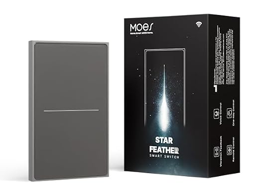 MOES Full Touch Smart Switch, ZigBee SF Wall Light Switch, Neutral Wire Required by MOES