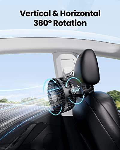 Gaiatop Mini Portable Stroller Fan, Small Clip on Fan 3 Speed Rechargeable - Image 6