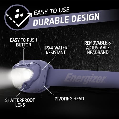 Energizer LED Headlamp PRO (2-Pack), IPX4 Water Resistant Head Light - Image 3