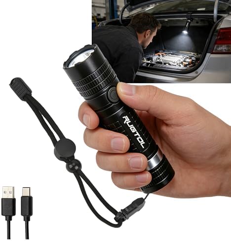 Rugtol Headlamp, USB C Rechargeable Battery Powered Head Lamp LED Flashlight with Clip Magnetic Base, 1000 Lumens Zoomable Aluminum Headlamp IPX4 Waterproof for Hard Hat Working Running Hiking - Image 2