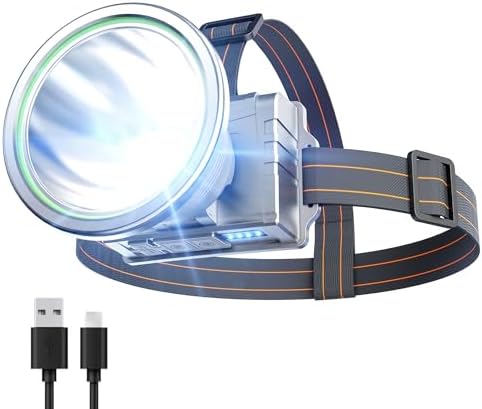 LED Headlamp Separate Design Outdoor Headlamp Waterproof Rechargeable Long Range Headlamp Suitable for Camping Hiking Hunting by PINSAI
