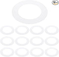 PATIKIL 3.2" ID 4.9" OD Plastic Trim Ring, Translucent Matte White by PATIKIL