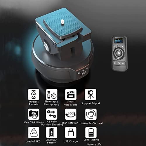 2.4G Electronic Camera Tripod Head, Motorized Panoramic Tripod Head + 360° - Image 2
