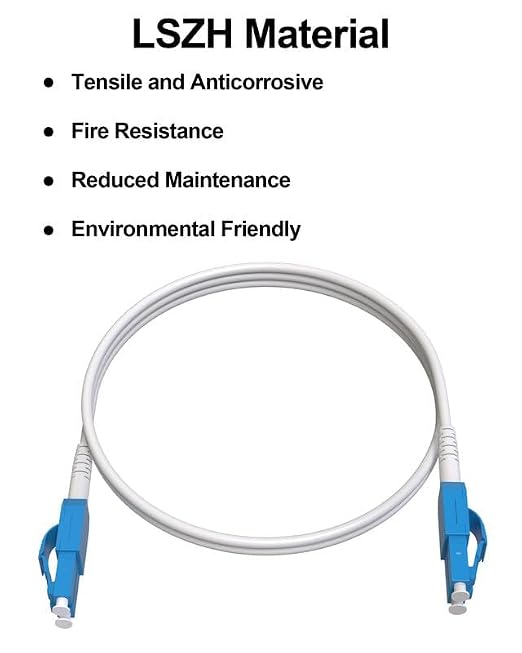 50M OS2 LC to LC Outdoor Armored Fiber Patch Cable, Uniboot Single Mode 9/125µm - Image 4