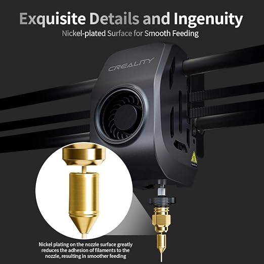 Creality Official K1 Nozzles Kit, 0.4mm 5PCS High Speed and High Flow 0.4mm - Image 5
