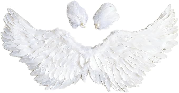 3PCS Medium White Angel Wings by Fosrisix