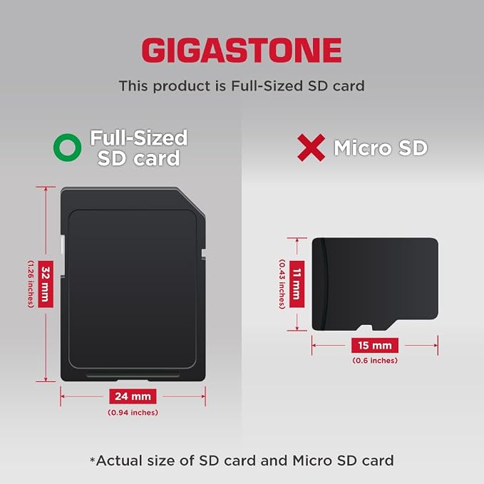 GIGASTONE 32GB SD Card 10-Pack UHS-I U1 Class 10 SDHC Memory Card High-Speed - Image 2
