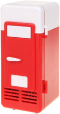 ThreeH New Mini Red USB Fridge Cooler Beverage Drink Cans Cooler/Warmer Refrigerator for Laptop PC Computer Red H-UF05Red by ThreeH