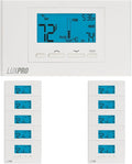Lux Pro P621U-010 Programmable 5-1-1 Day Thermostat, 2 Heat, 1 Cool, 10 Pack by Lux