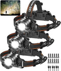 KYEKIO 3Pack Ultra Bright LED Headlamp Rechargeable, Head lamp for Adults by KYEKIO