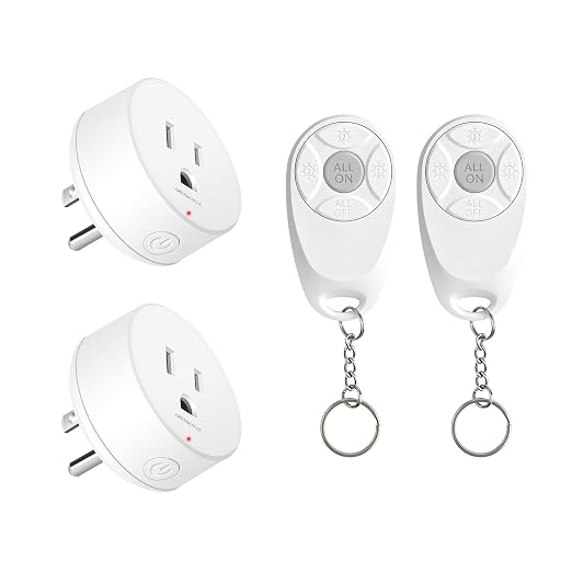Remote Control Outlet, Wireless Light Switch, 500ft Range, No Wiring Needed by greencycle