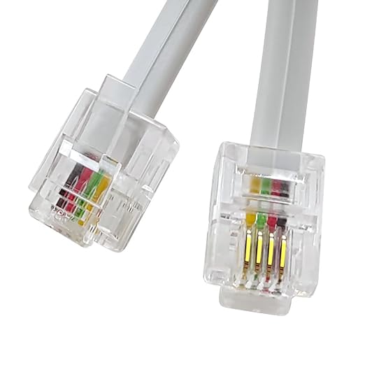Phone Cable 6 Feet Telephone Line Cord by XANHAM