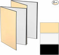 2Pcs 11"x8" Light Reflector 3 in 1 Photography Reflector Cardboards, Foldable & by Unknown
