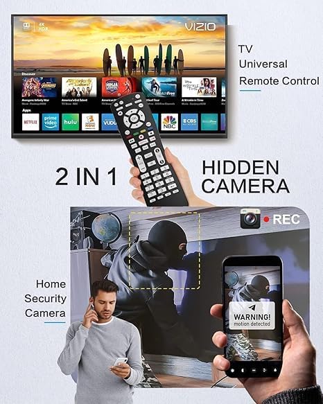 TV Remote Camera 2 in 1 Use WiFi HD 1080P Hidden Camera TV Remote Spy Camera - Image 5