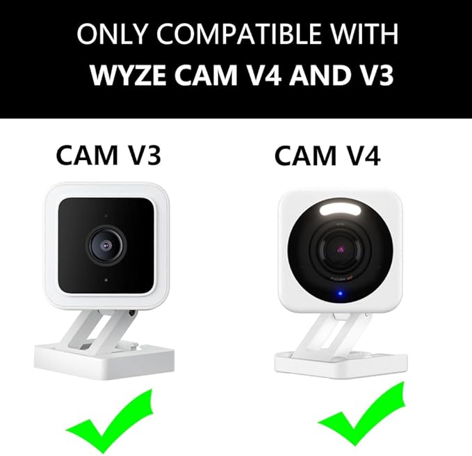 2 Pack Window Mount for Wyze Cam V4 and V3, Through Windows Glass Surfaces Use - Image 2