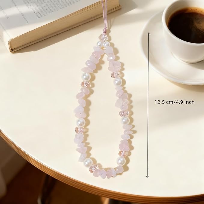 Phone Charm Strap Beaded Lanyard Camera Wrist Strap Phone Chain Wristlet Cute - Image 6