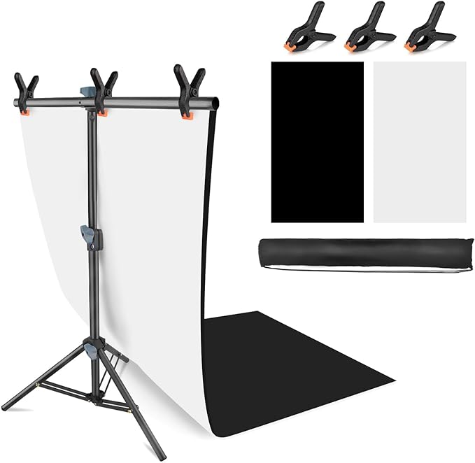 Product Photography Photo Backdrops Stand Kit, Photo Background, 26.8x50in by JEBUTU