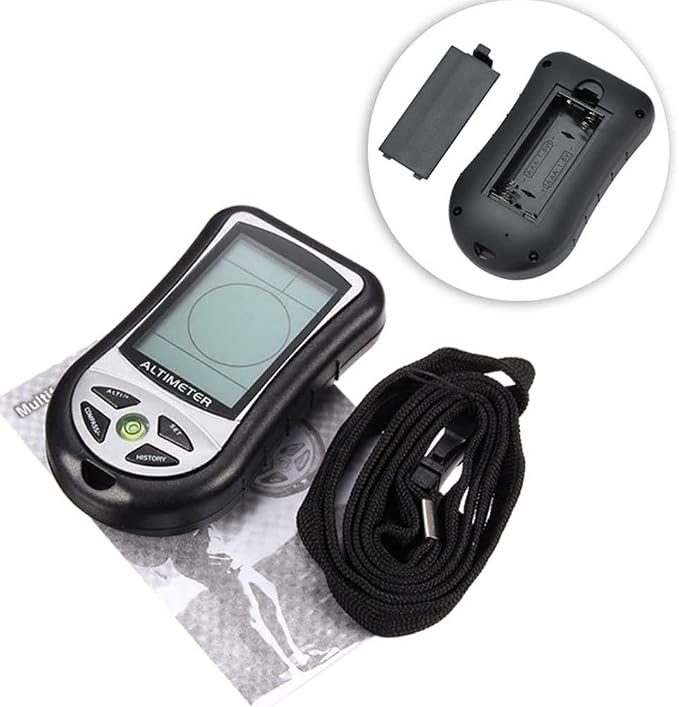 Multi Function Altimeter, 8 in 1 Digital Compass, Thermometer, Hiking Safety - Image 8